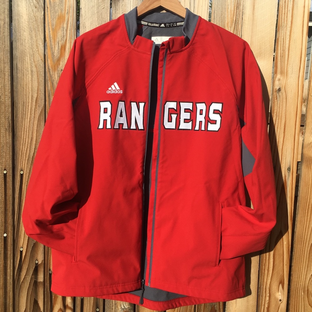Adidas MLB Texas Rangers Baseball Full Zip Jacket